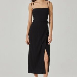 Astr Brinda Wrap Midi Dress